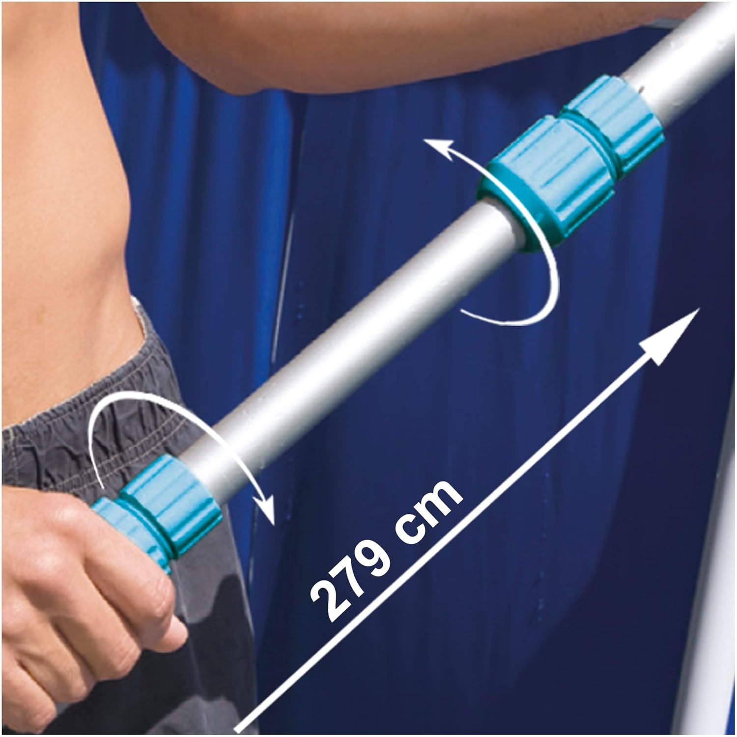 Intex - kit d'entretien Vac+ - 29.8x12.4x113 cm - bleu, nettoyage efficace