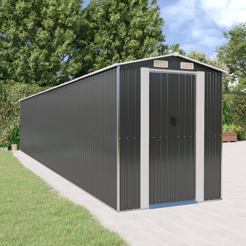 Générique Abri de Jardin Anthracite 192x1021x223 cm Acier galvanisé,Structures extérieures, Cabanes & abris de Jardin,3147459