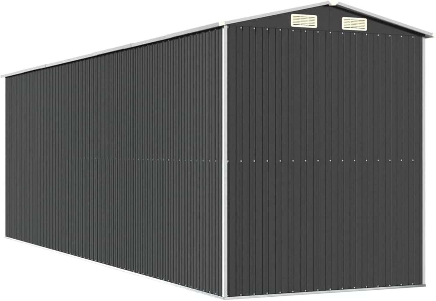 ShGaxin - Abri de jardin acier galvanisé 192x606x223 cm - extérieur, anthracite