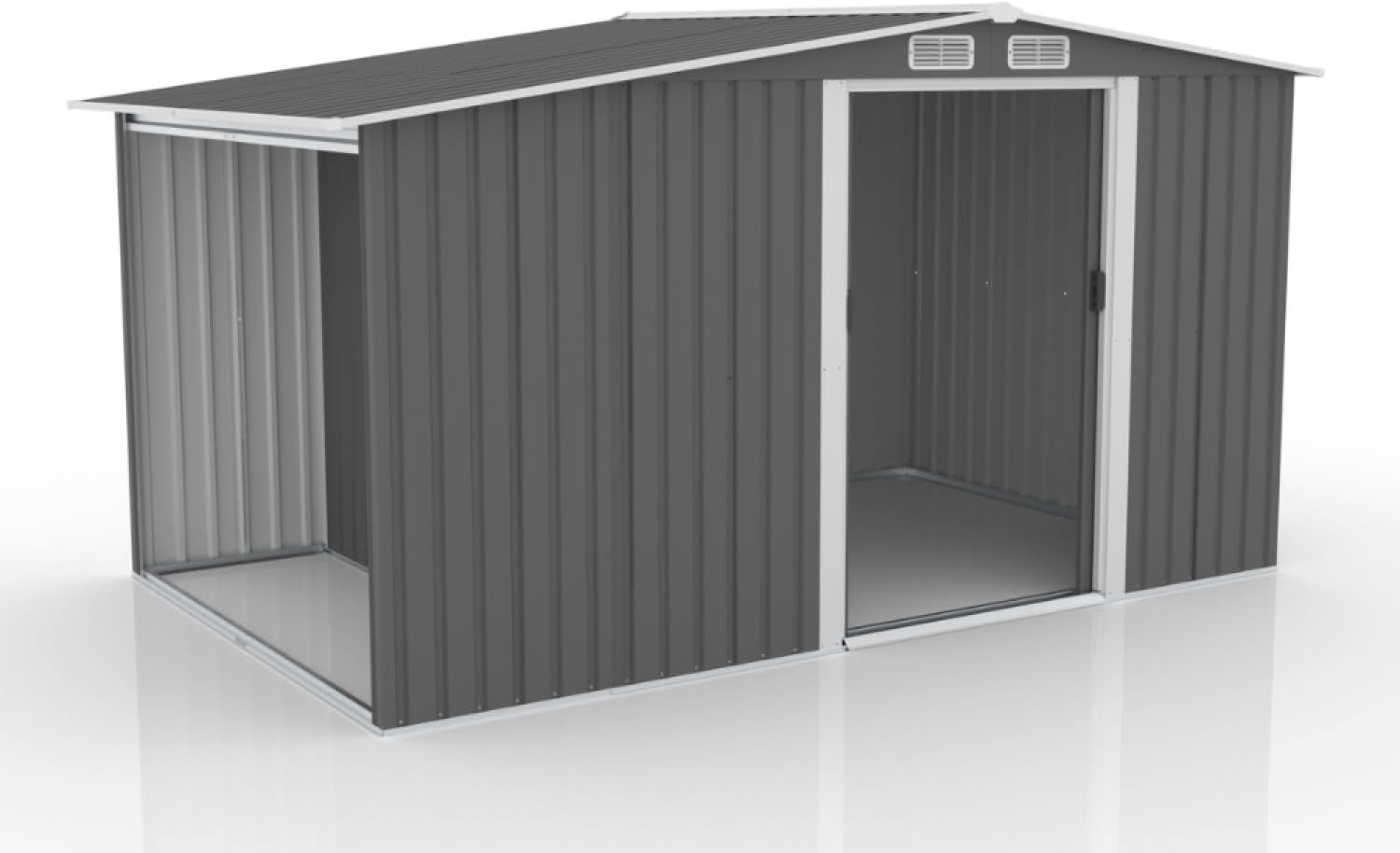 Concept Usine - Vosges - abri jardin 6.87m² métal robuste, abri bûches