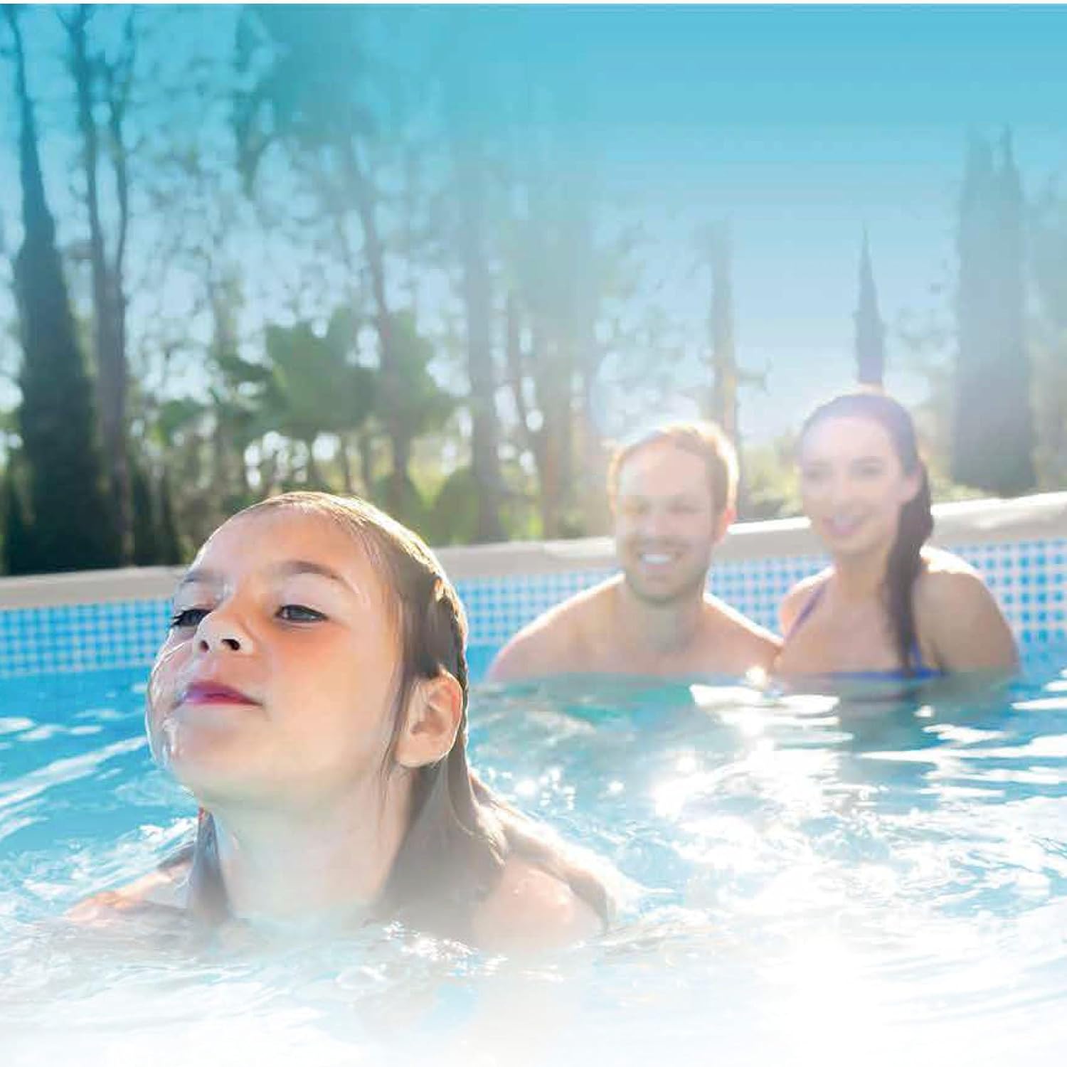 Intex - Prism Frame Série - 12ft x 30in - Piscine tubulaire robuste