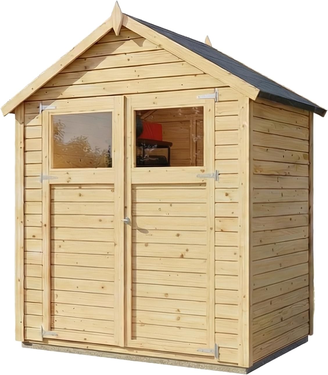 Alpholz - cabane Alisha - bois, panneaux, toit double pente,  épaisseur