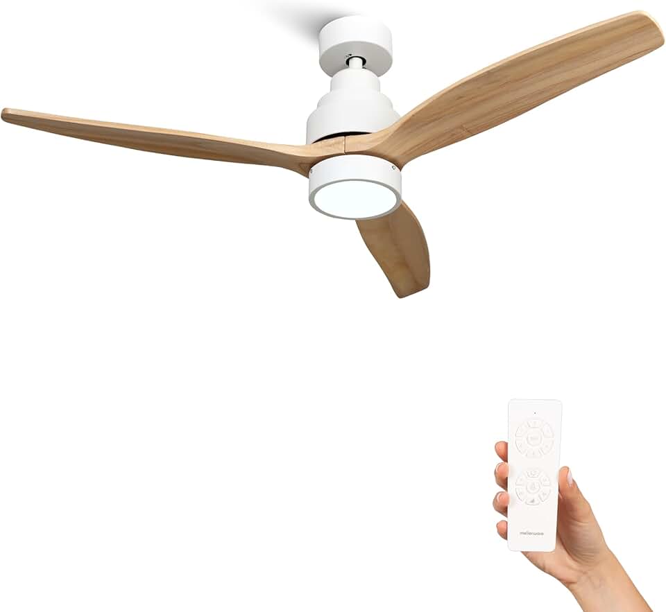 Mellerware - Brizy! Bright - 132cm - 45W, télécommande, LED, 6 vitesses
