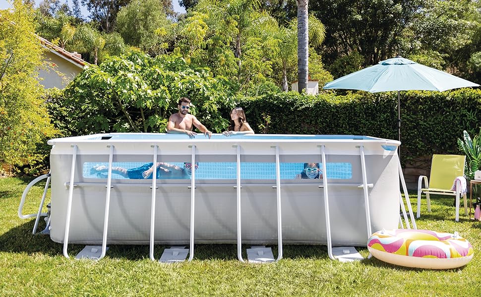 KIT PISCINE CLEARVIEW RECT TUBULAIRE