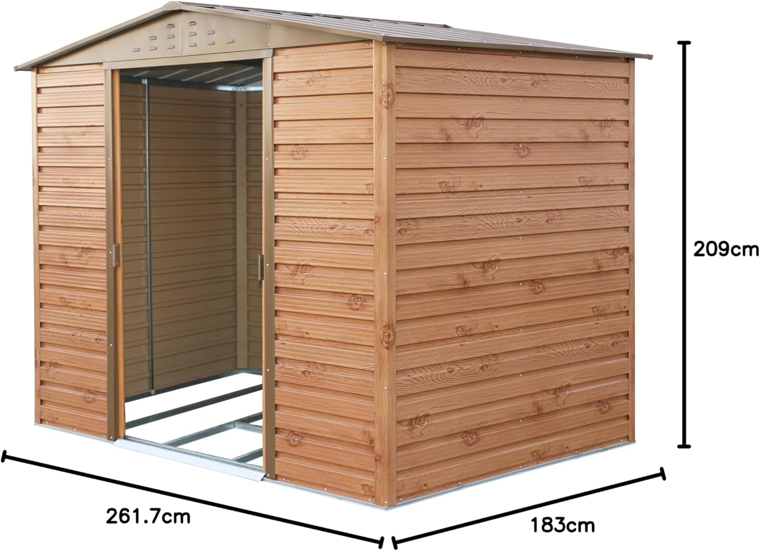 Abri de Jardin en métal  Duramax Alpine 8 x 6 (4,79 m²)