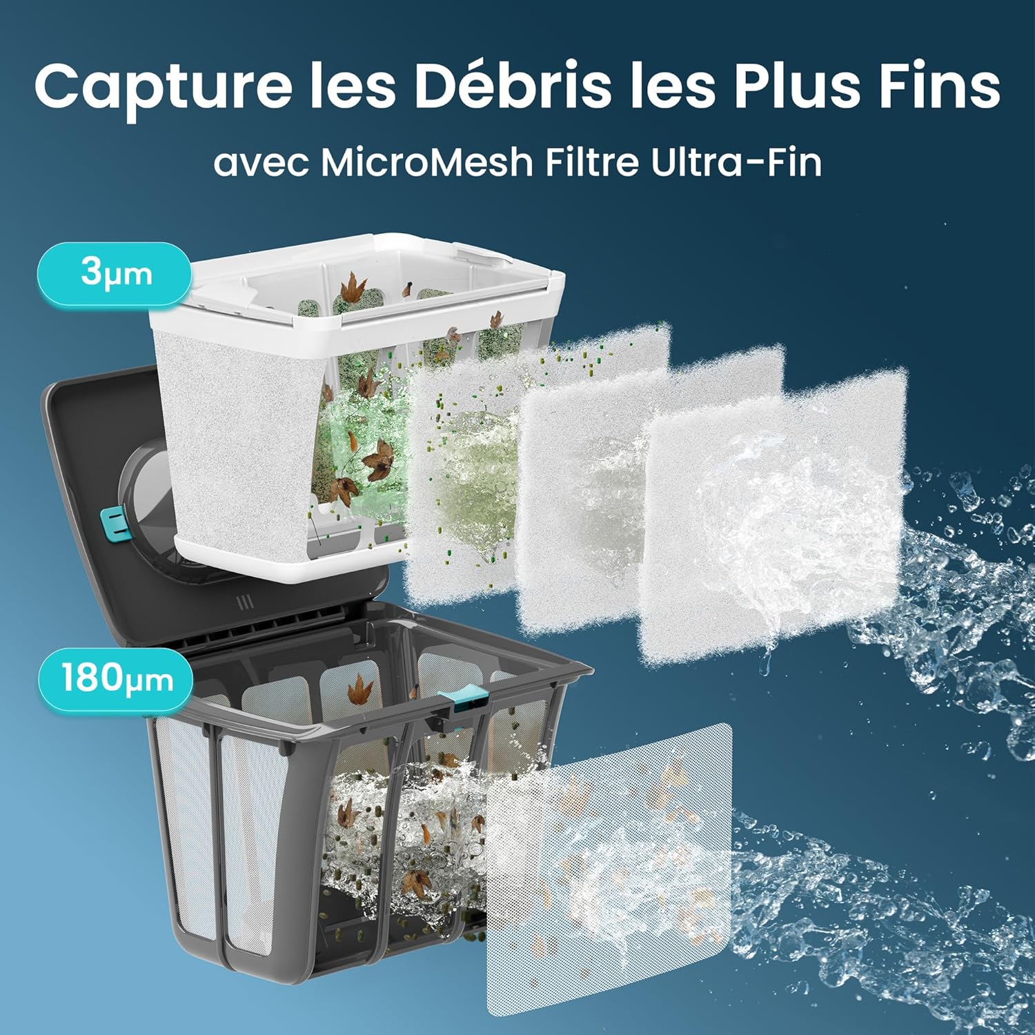 (2026 Upgrade) AIPER Scuba S1 Robot Piscine Nettoyage Sol, Parois & Ligne d’Eau, Autonomie de 270 Min, Filtration Ultra-Fine, Navigation Intelligente, Application & Mises à Jour OTA, Gris