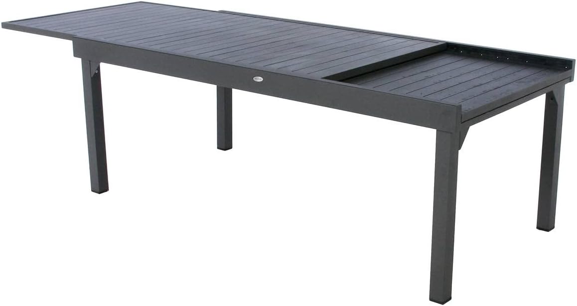 Hespéride - Piazza - 230/340x100 cm - table extensible 12 places, aluminium antirouille