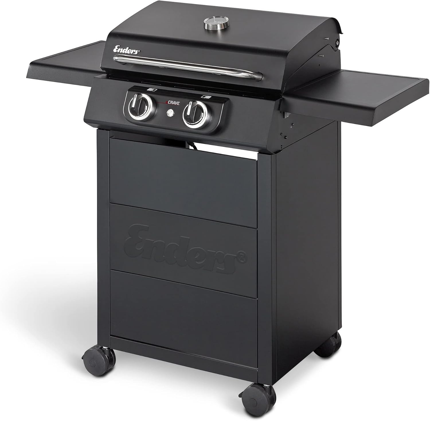 Enders - barbecue électrique eCRAVE 2 - fonte, 2 éléments, rangement