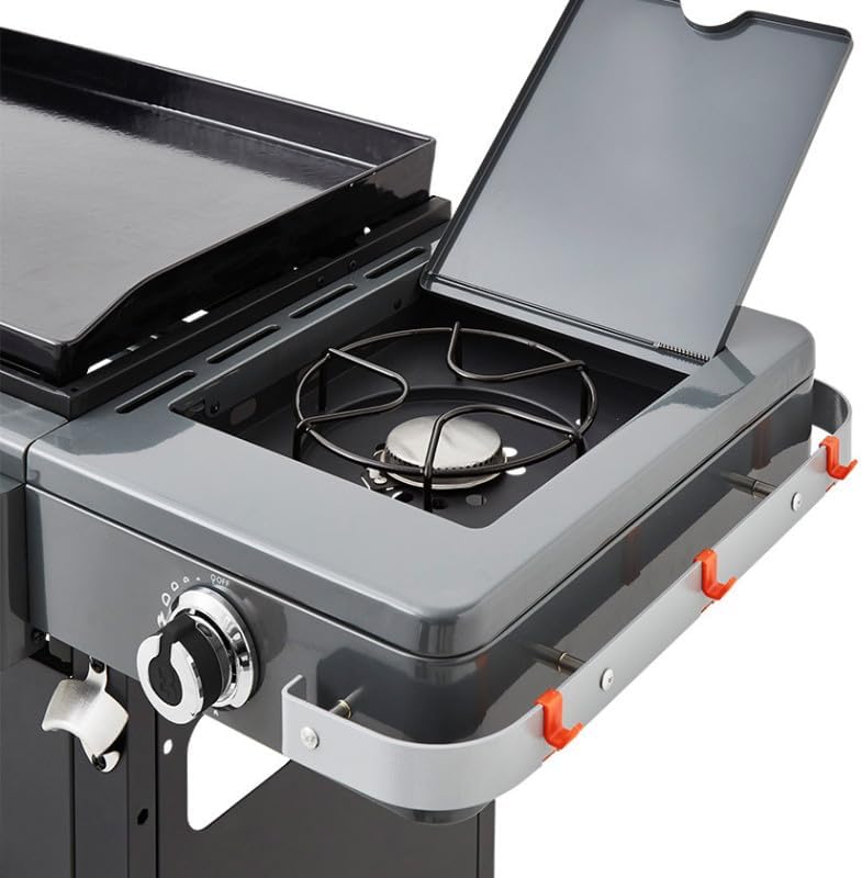 Favex - Brasero Bi-Energy XL - 60x42 cm - gaz/charbon, 3 brûleurs, housse
