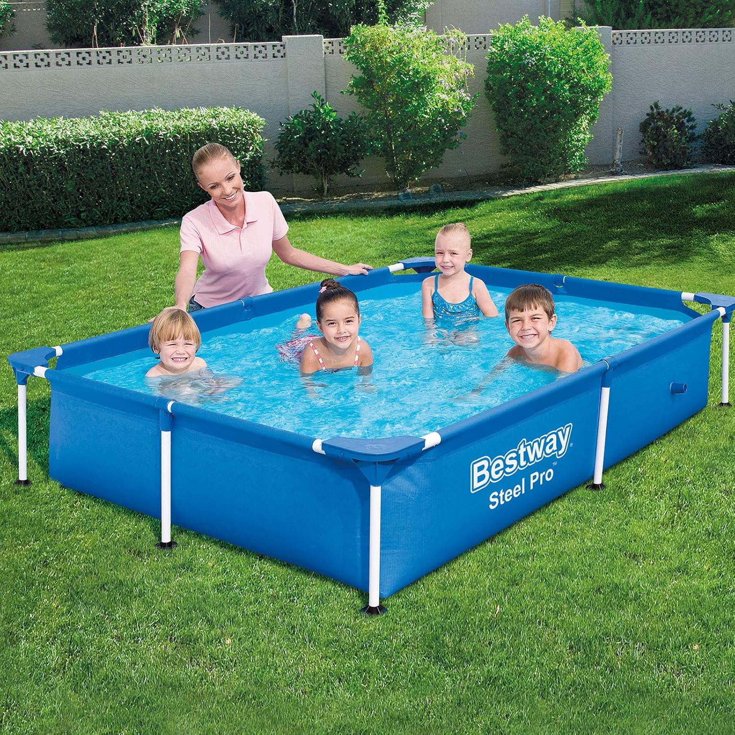 Bestway - Steel Pro - 221x150x43 cm - piscine hors sol robuste 56401