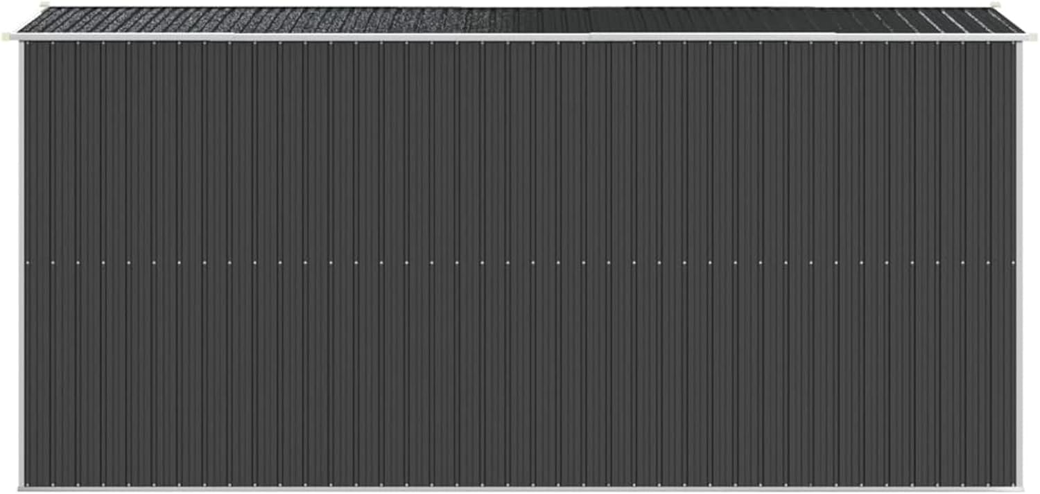 Homgoday - Grand Abri de Jardin Metal Gris Anthracite - Spacieux, Ventilation