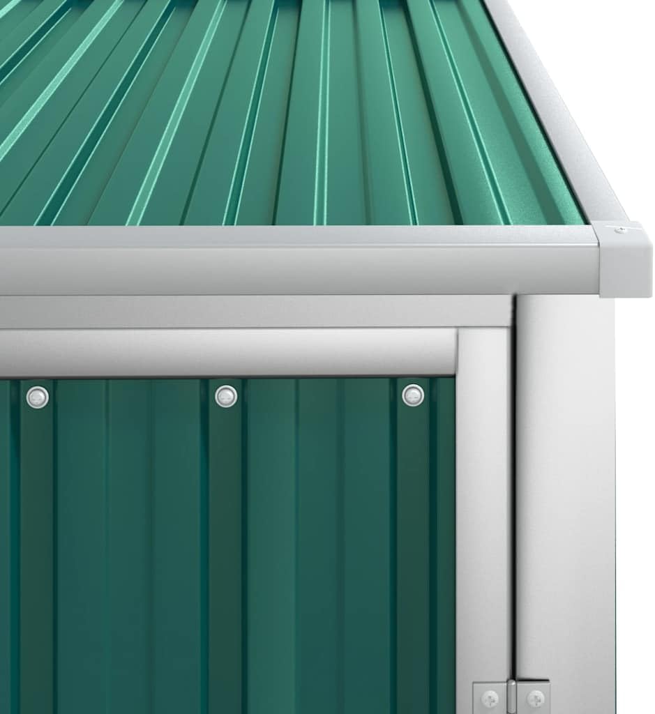 vidaXL Abri de jardin - Abri de jardin Vert - 88 x 89 x 161 cm - En acier galvanisé