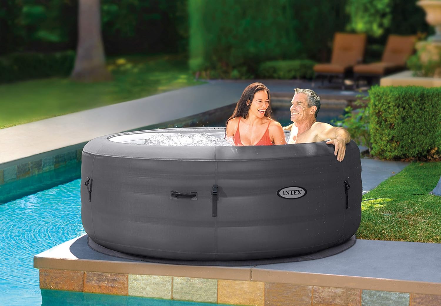 Intex - Simple Spa série - 196 x 66 cm - jacuzzi gonflable, 795 L, accessoires inclus - 28482