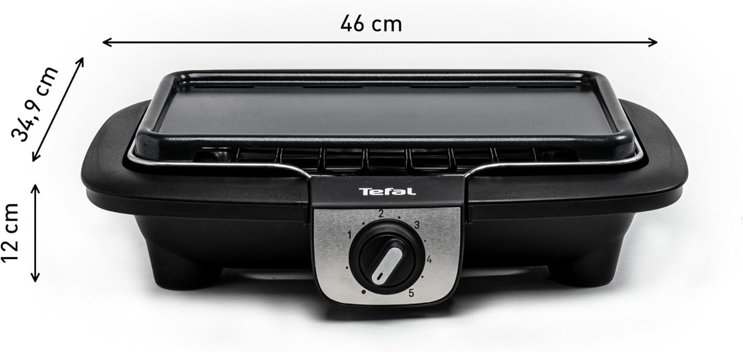 Tefal - Easy Grill 2en1 - plancha, 2100 W, peu de fumée - YY3818FB
