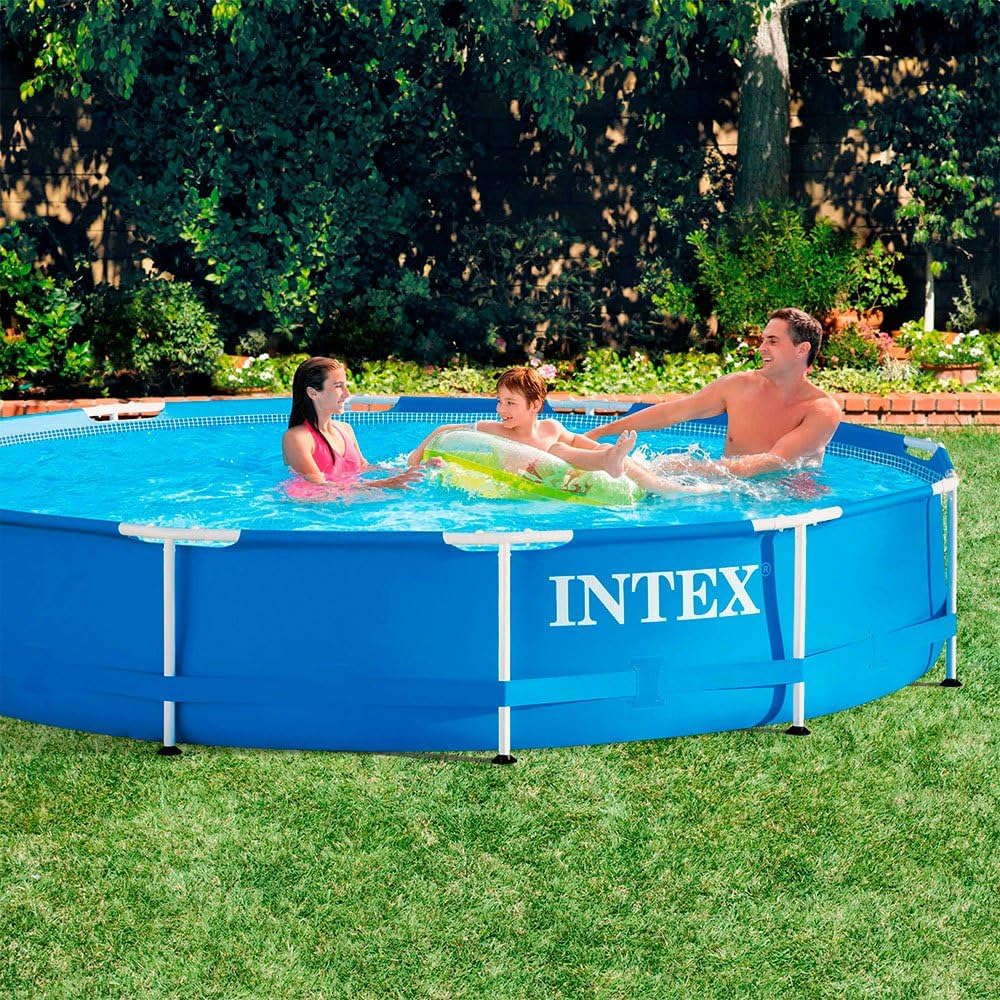 Intex - Metal Frame ronde - 3,66 x 0,76 m - kit piscinette tubulaire