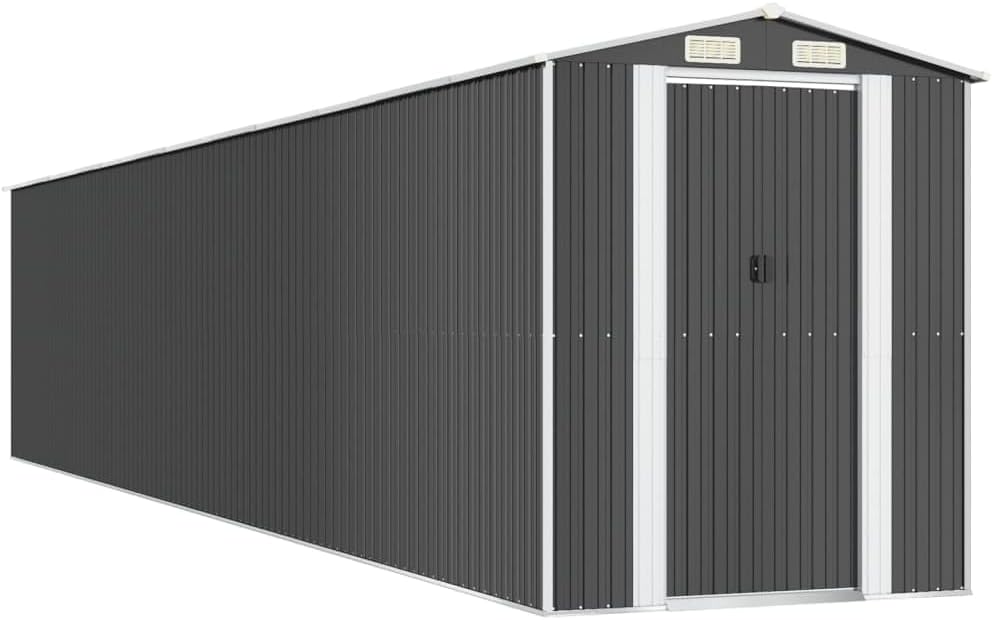 Générique Abri de Jardin Anthracite 192x1021x223 cm Acier galvanisé,Structures extérieures, Cabanes & abris de Jardin,3147459