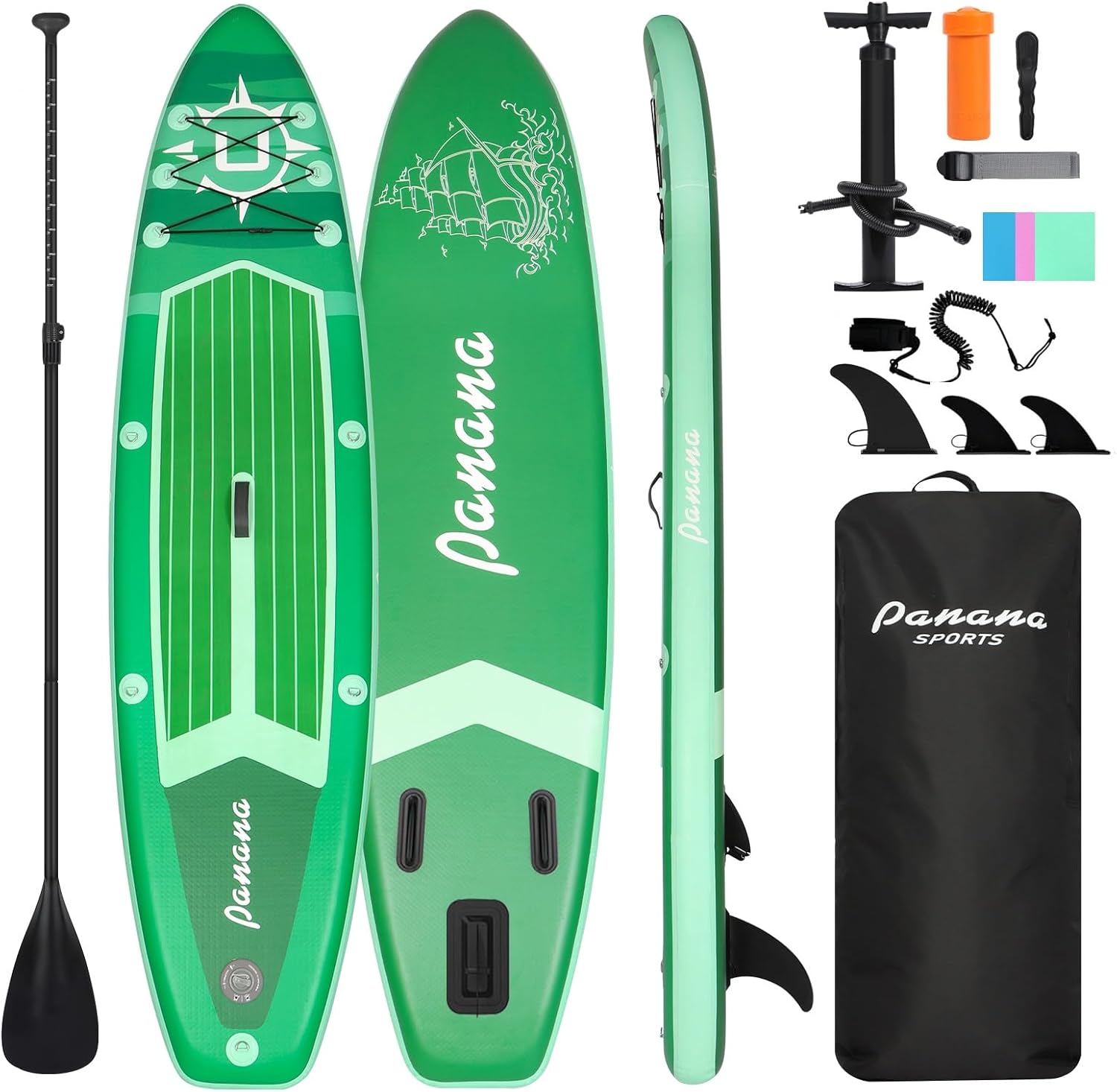 Panana - Stand Up Paddle gonflable - léger, antidérapant, réglable, kit complet
