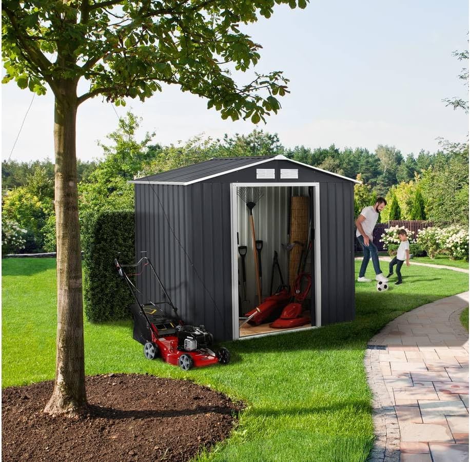 Habitat et Jardin - Abri de Métal Vegas - 2.7m² - gris - 1299_‎93414