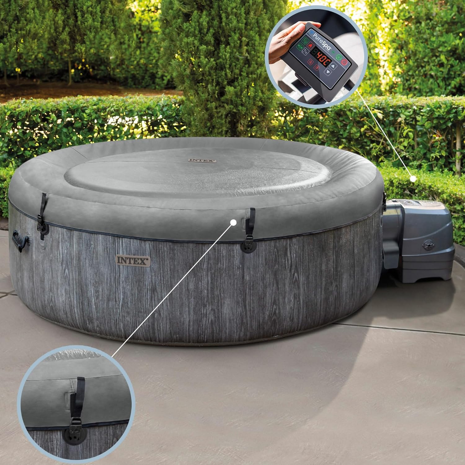 Intex - Pure Spa Baltik 6 places - spa gonflable - 28442NP