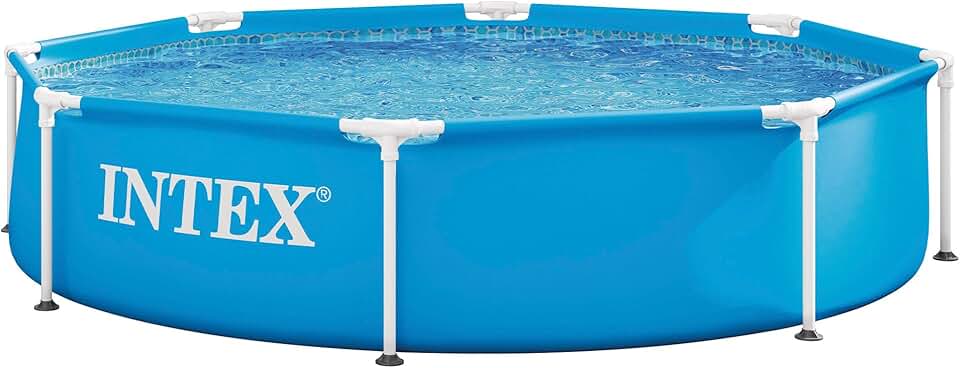 Intex - Piscine Metal Frame ronde tubulaire - 2,44x0,51m - robuste, montage rapide