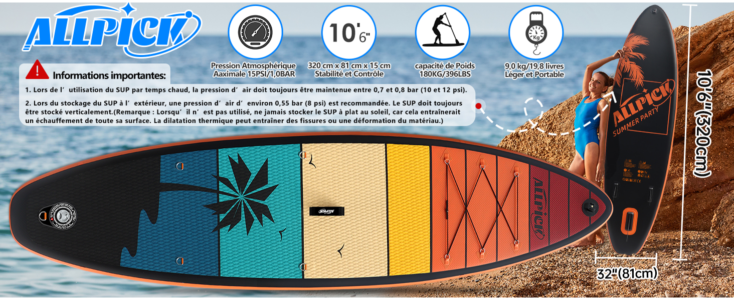ALLPICK stand up paddling board