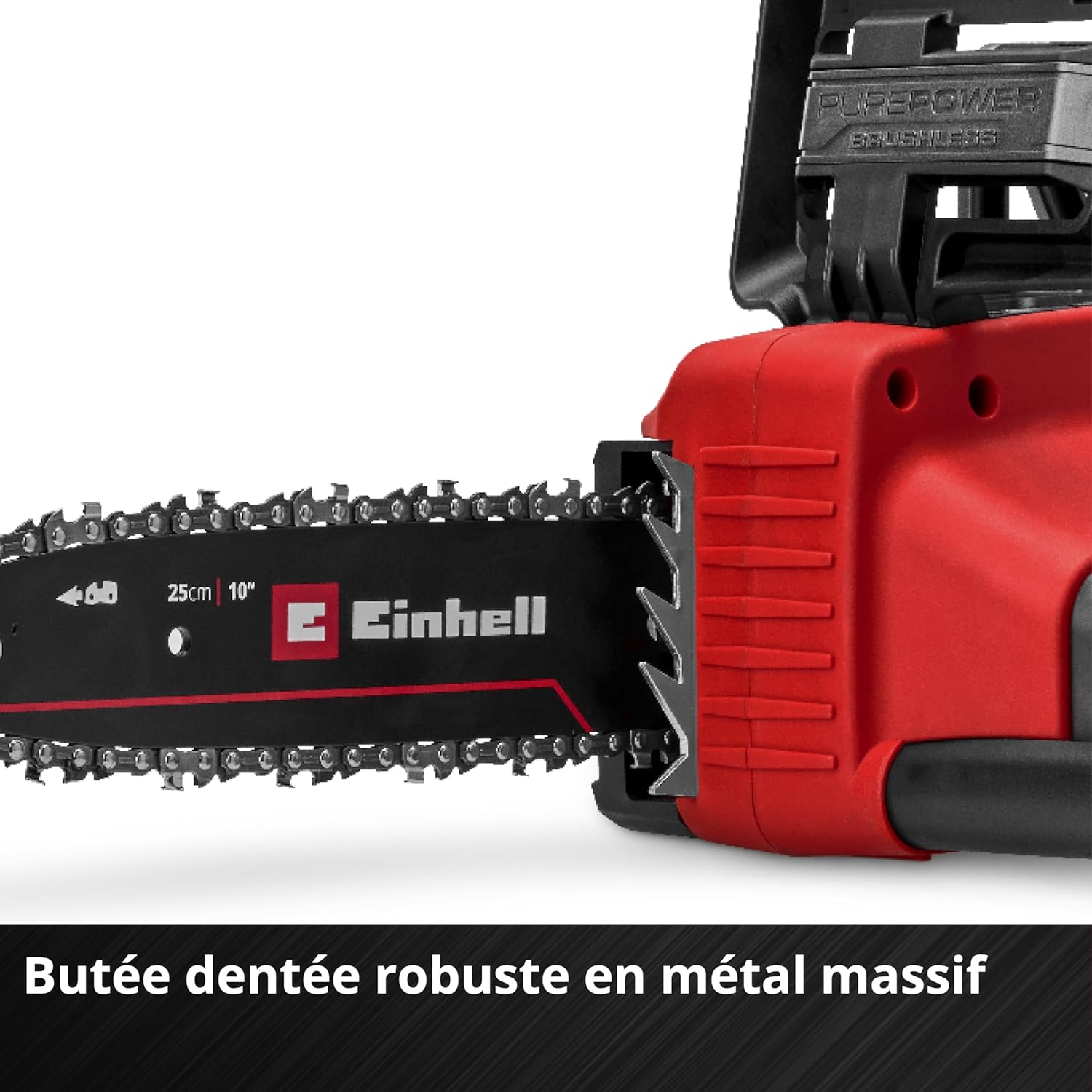 Einhell - GE-LC 18/25 Li BL-Solo - 22,5 cm - tronçonneuse sans fil, moteur Brushless, lubrification auto, 18V, GE-LC 18/