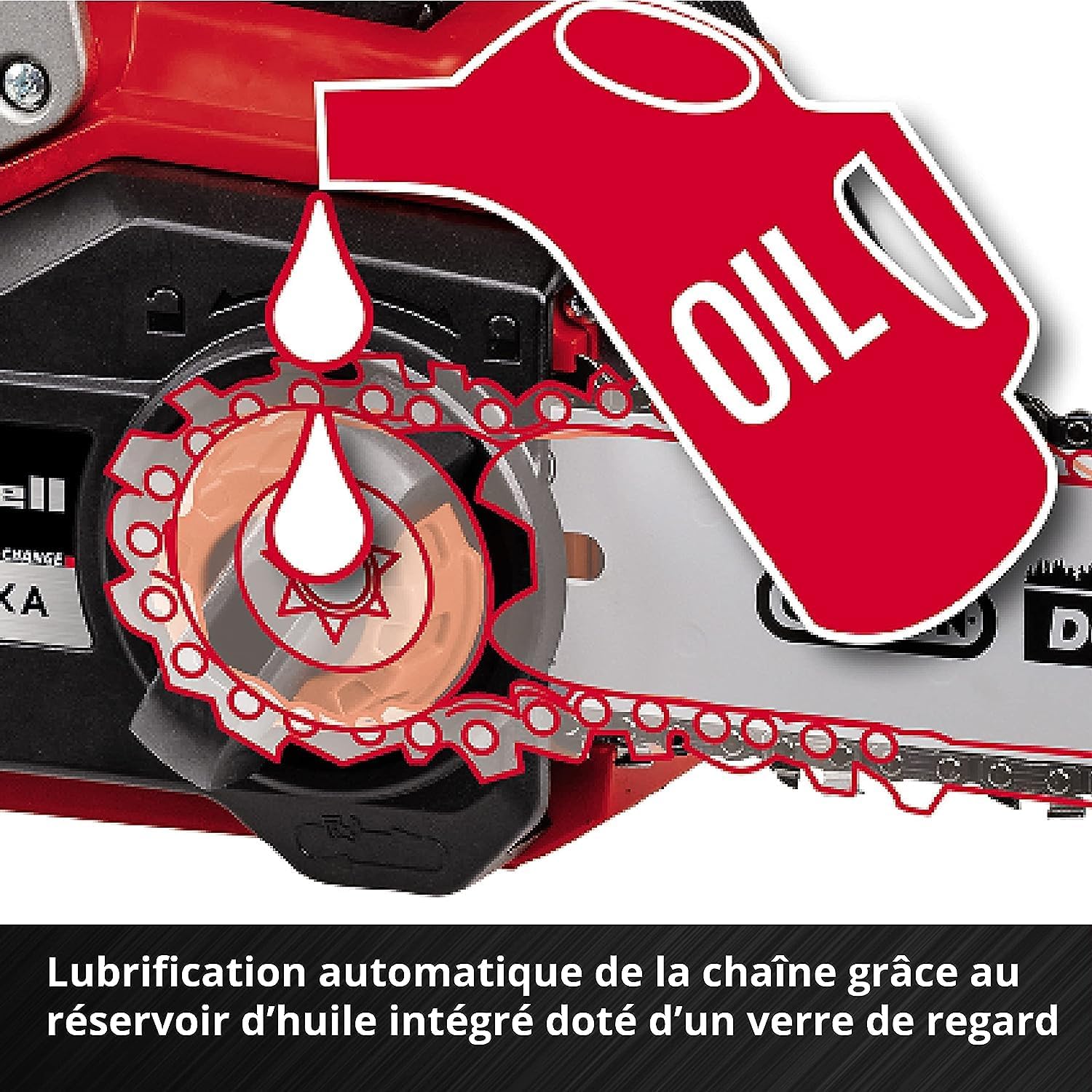 Einhell Tronçonneuse sans fil FORTEXXA 18/30 Solo - Power X-Change (18V, moteur sans charbon, guide-chaîne 30 cm, régime max 4 300 tr/min) Livré sans Batterie ni Chargeur