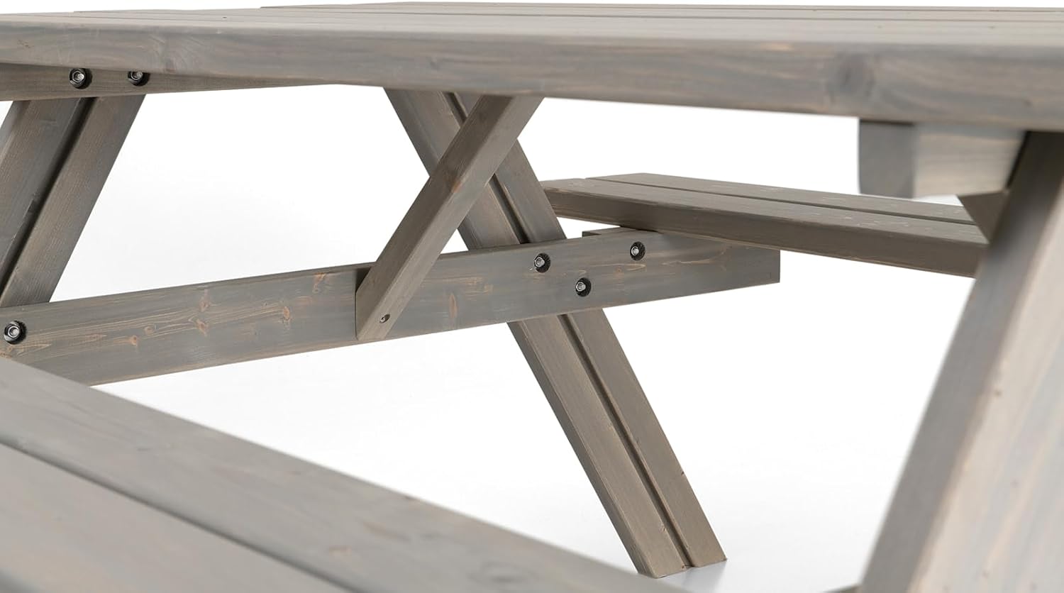 AMATA - UNGURS - table de pique-nique bois extérieur, sièges pliables