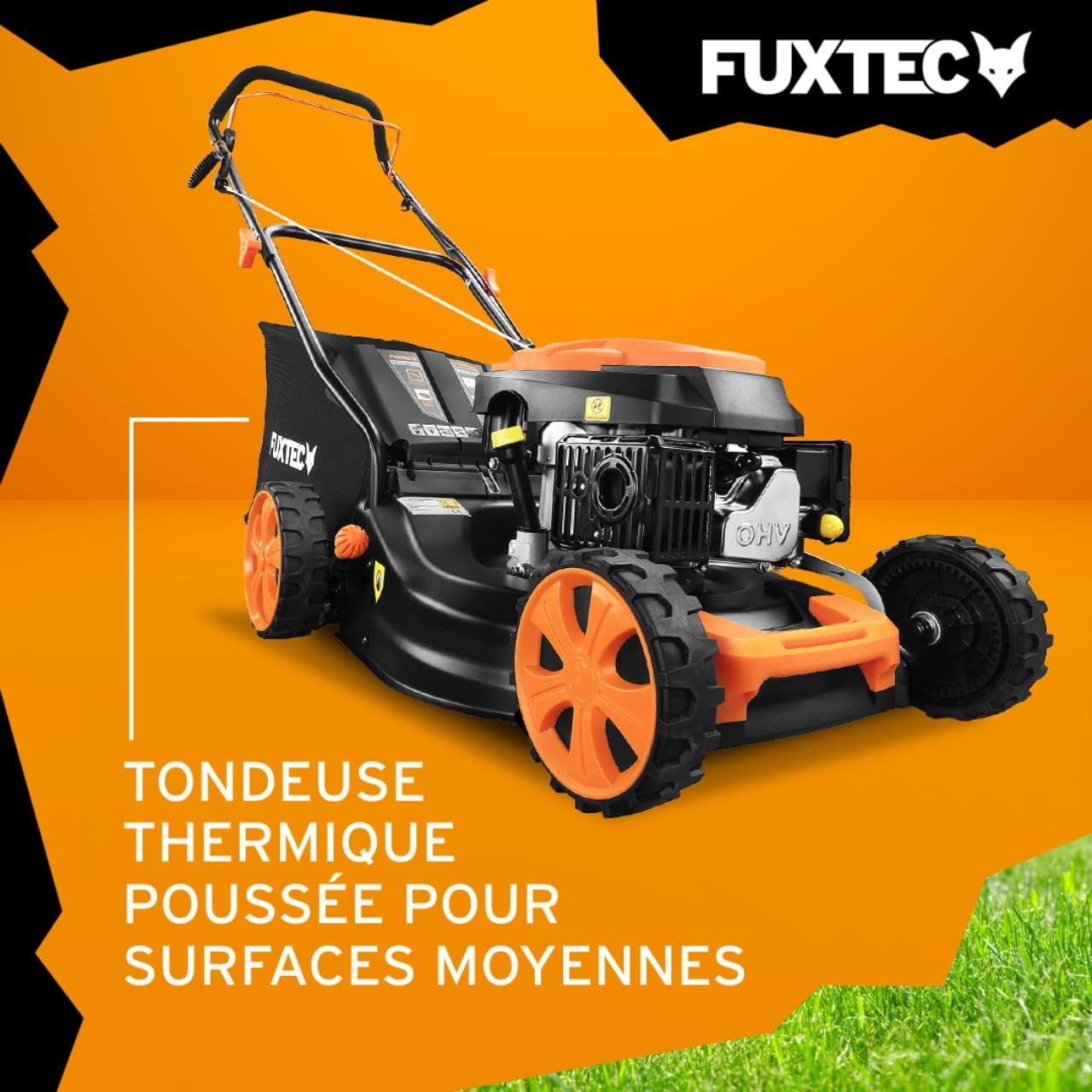 FUXTEC - tondeuse thermique série ECO - 46cm - 3en1, bac 50L, Easy Clean, FX-RM4646ECO