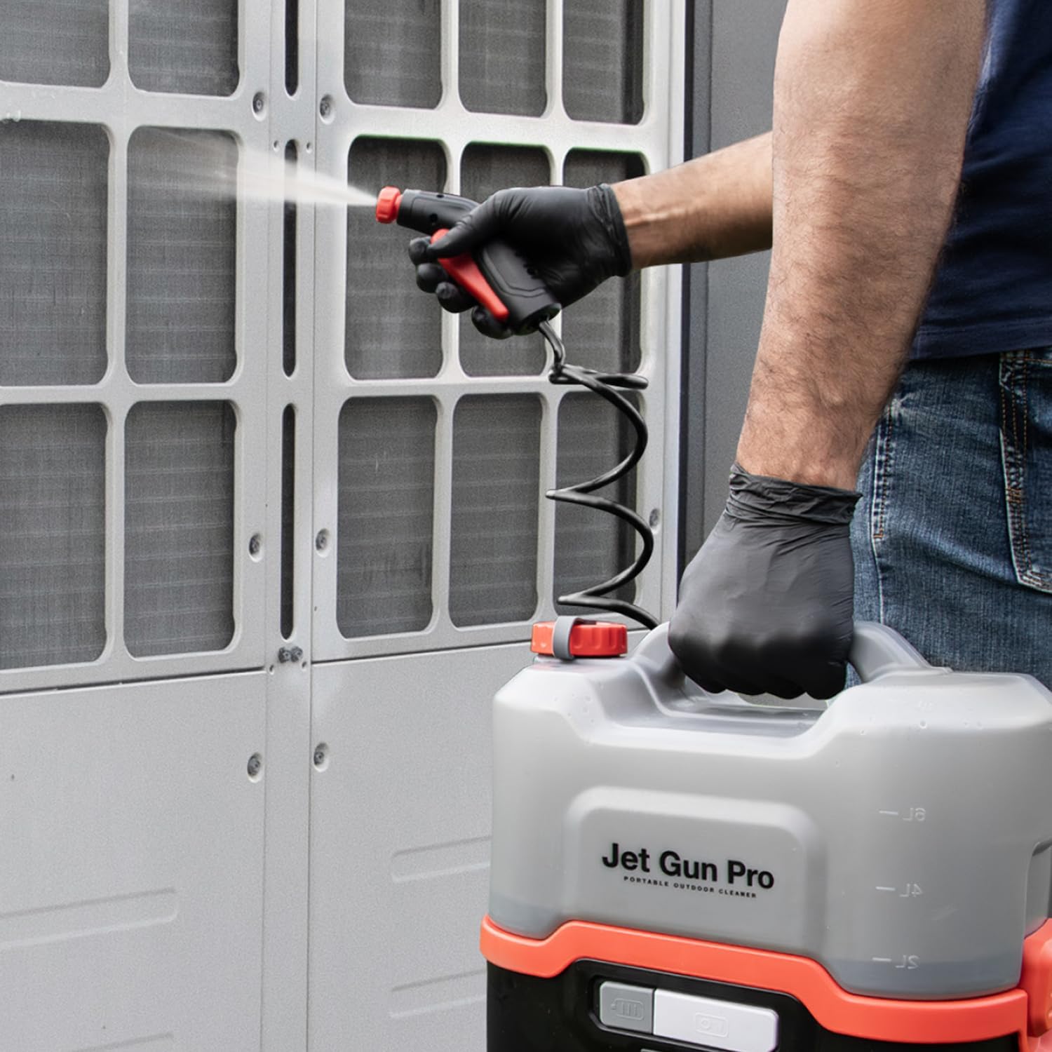 ERRECOM - Kit Nettoyage Clim PRO+ - 1L nettoyant, housse, gants - JETGUNPRO+