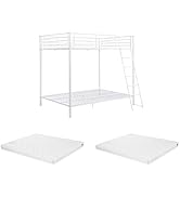 Vente-unique Lit superposé 4 Gemini Métal Blanc