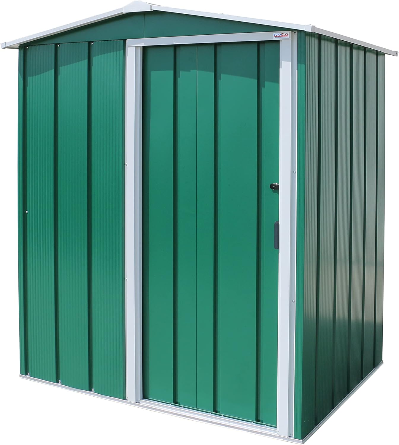Abri métal, toit renforcé, vert