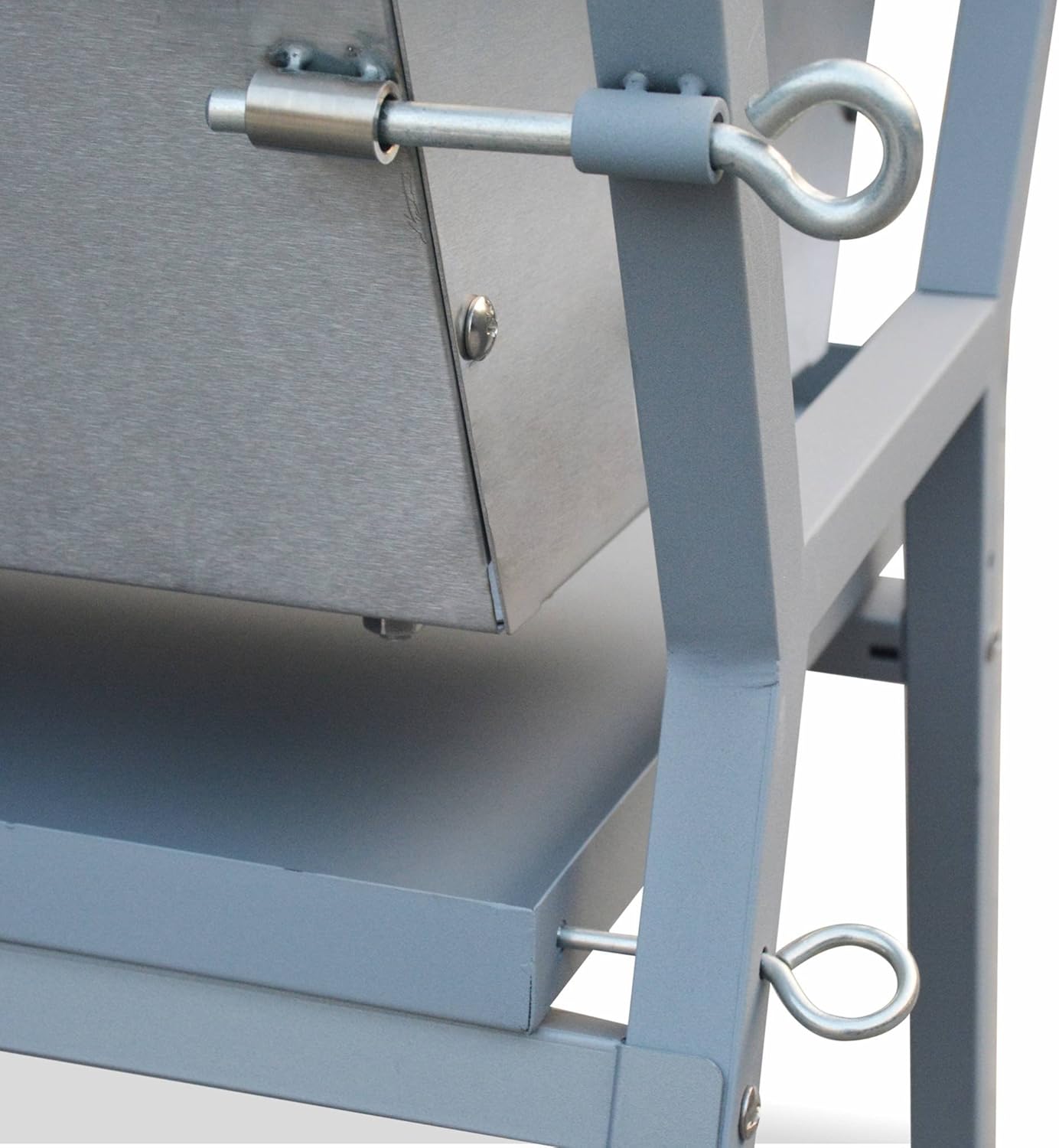 Alice's Garden - Mathurin Inox - rôtissoire inclinable, moteur barbecue, grillades réception