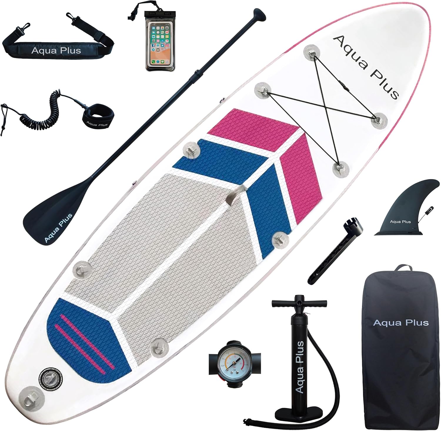 Aqua Plus - Sup Gonflable 15cm - kit complet tous niveaux