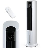 Pro Breeze Rafraîchisseur d’Air Colonne 3 en 1, 7L avec 7 Vitesses, 3 modes de fonctionnement, Os...