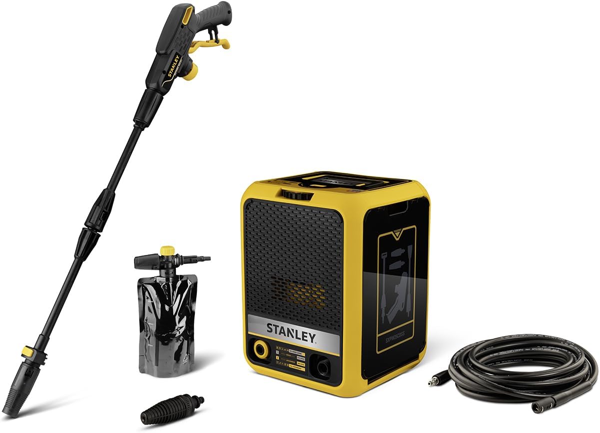 Stanley - Nettoyeur haute pression Série XPW25CDSS - 2500W, 180Bar, 500l/h, compact, double vitesse, SXPW25CDSS
