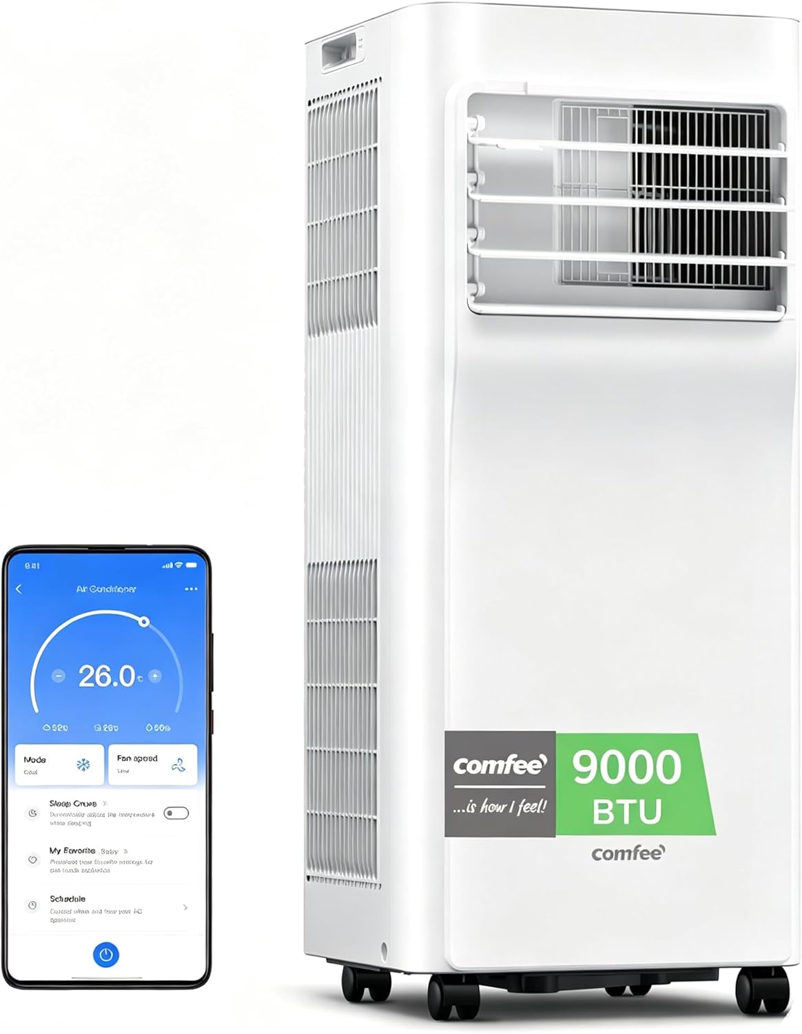 COMFEE' - Breezy Cool 2.6 - compact - 9000 BTU, contrôle APP, Alexa, 33㎡