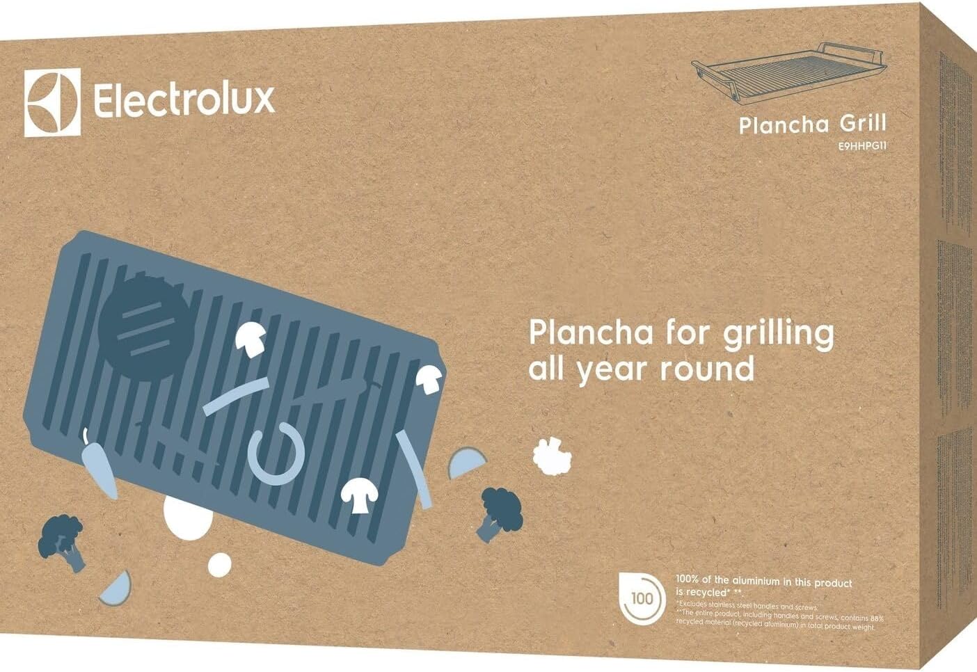 Electrolux - Plancha Grill 2.0 - pour four/feu - céramique antiadhésive - E9HHPG11
