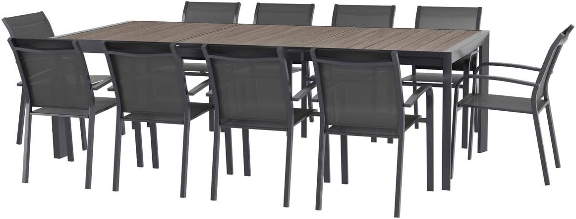 Hespéride - Evasion - 10 places - table aluminium extensible extérieur