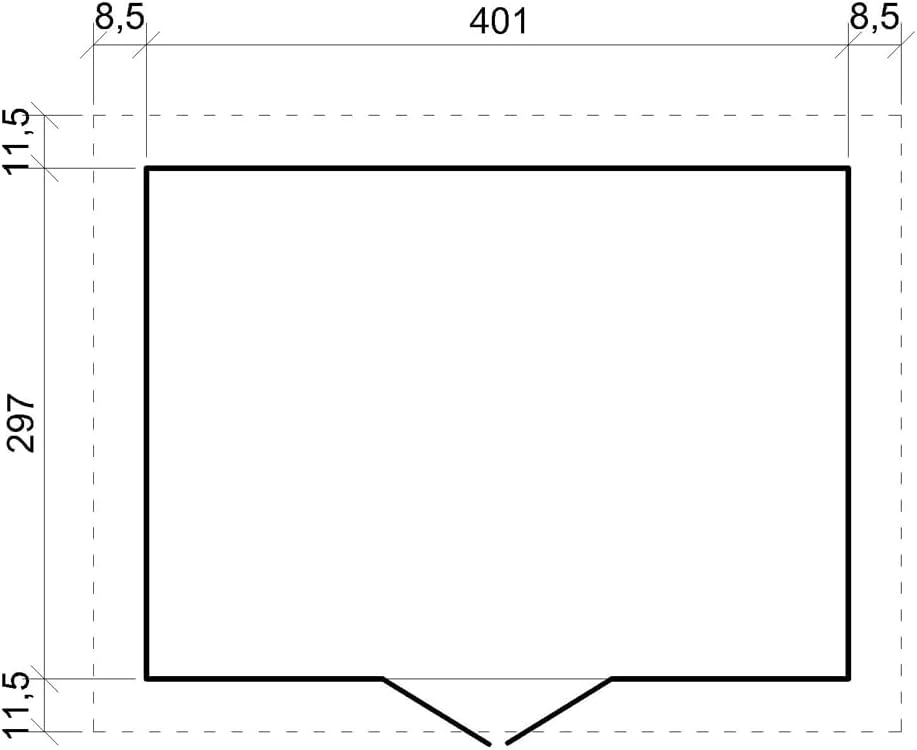 Abri de Jardin en Bois Exterieur avec Plancher IMPRÉGNÉ- Chalet en Pin/épicéa-H246x418x320 cm/12 m²- Construction de Panneaux - Rangement pour vélos, Remise à Outils- Timbela M331+M331G