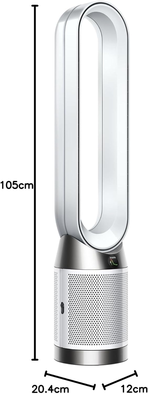 Dyson - Purifier Cool PC1 - ventilateur 2-en-1, flux puissant, blanc/argent - PC1