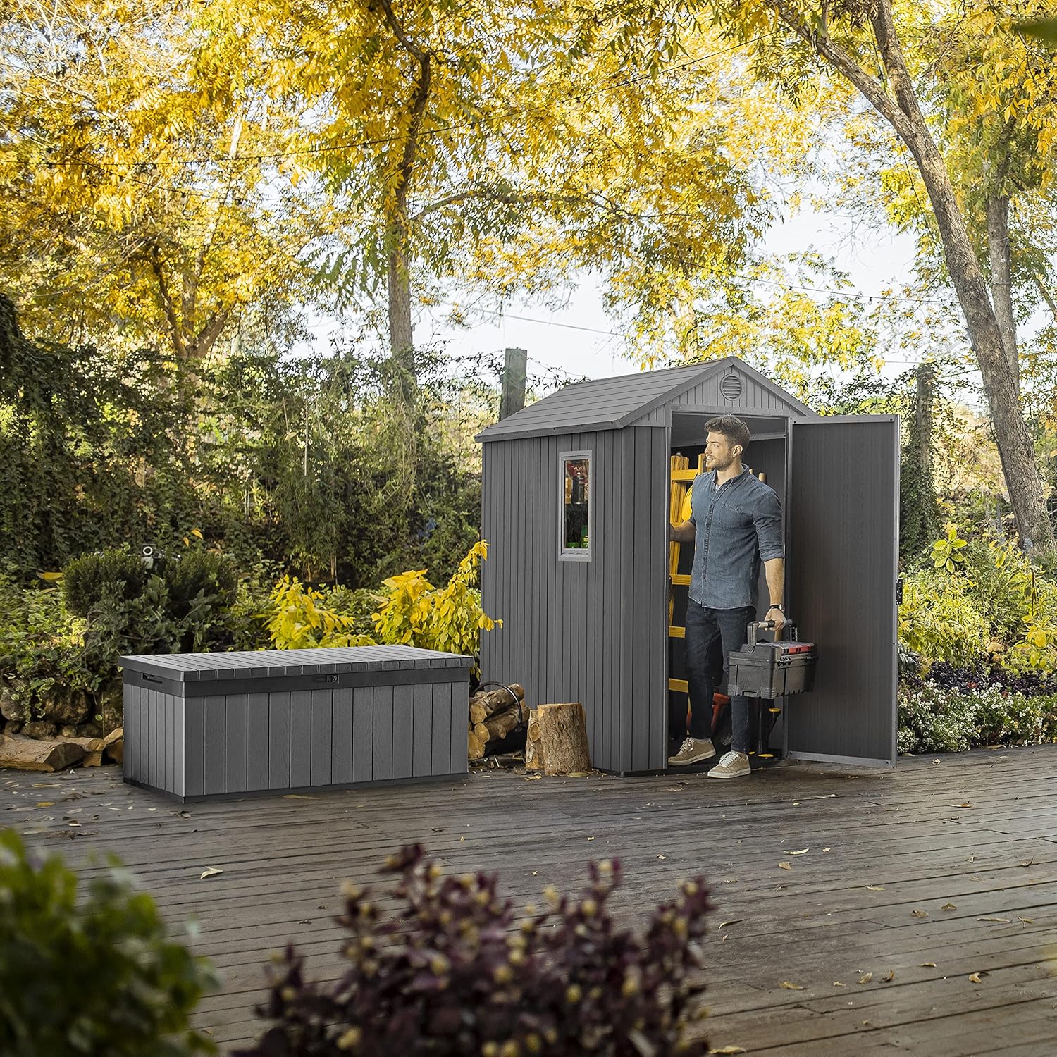 Keter - Darwin 46 - 2,2m² - Abri de jardin résistant et facile à monter