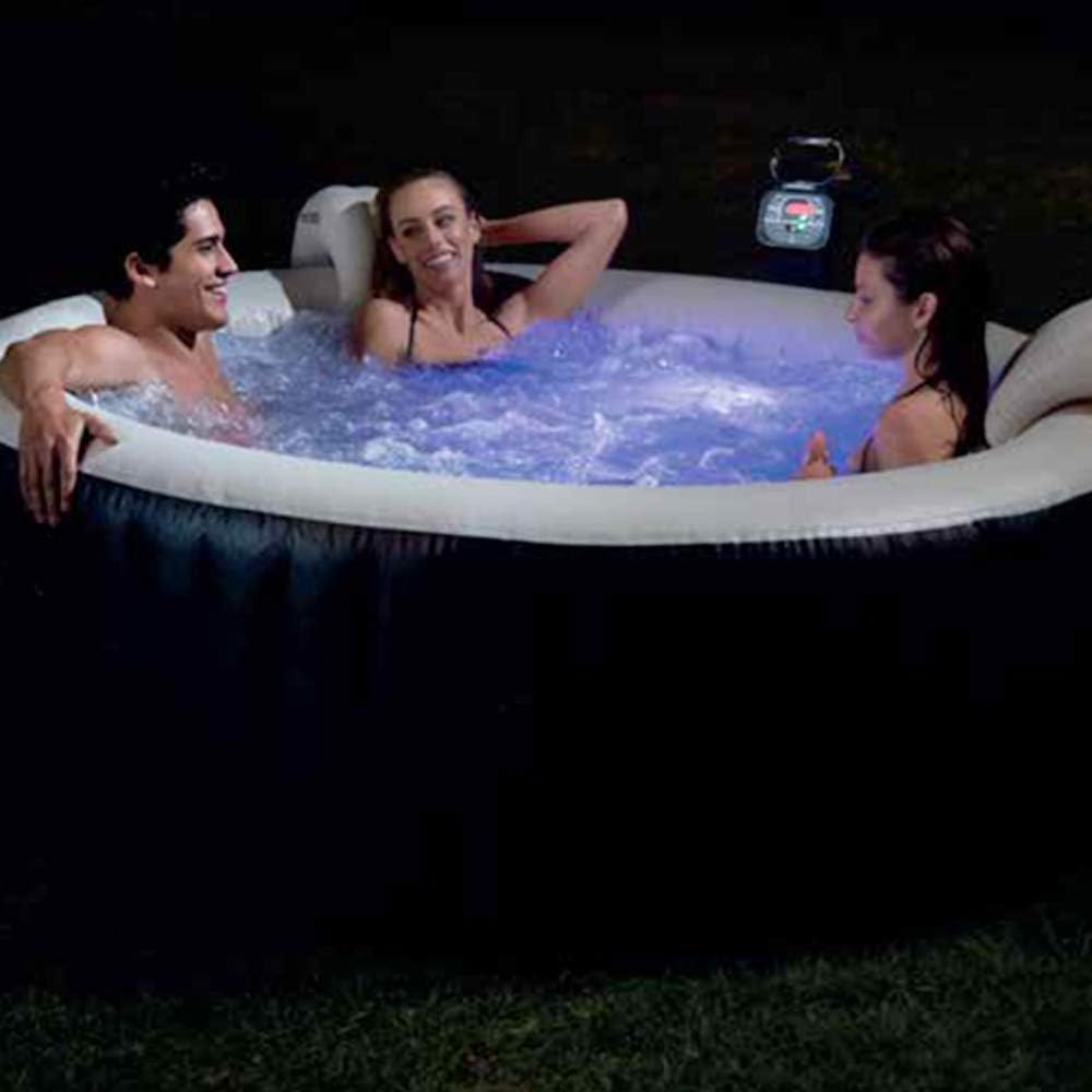 Intex Pure Spa Sahara 6 Places + lumière d'ambiance LED à Piles pour Pure Spa à Bulles