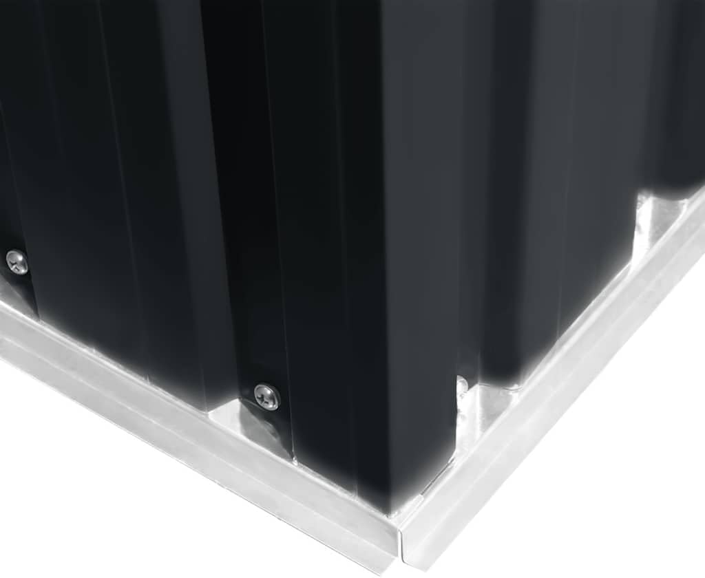 vidaXL - Abri de jardin acier 257x205x178 cm, extérieur, anthracite