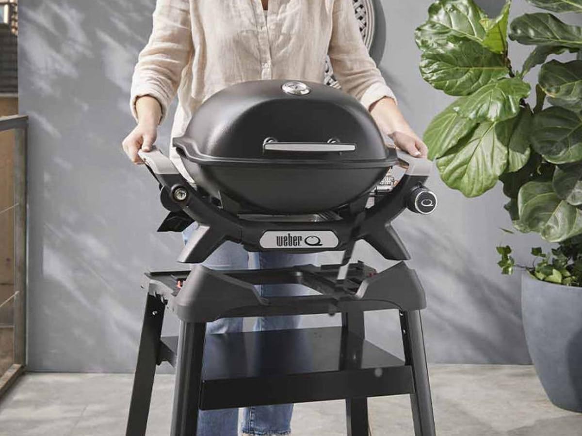 Weber - Q 1200N série - compact, gaz, pied inclus, coloris noir