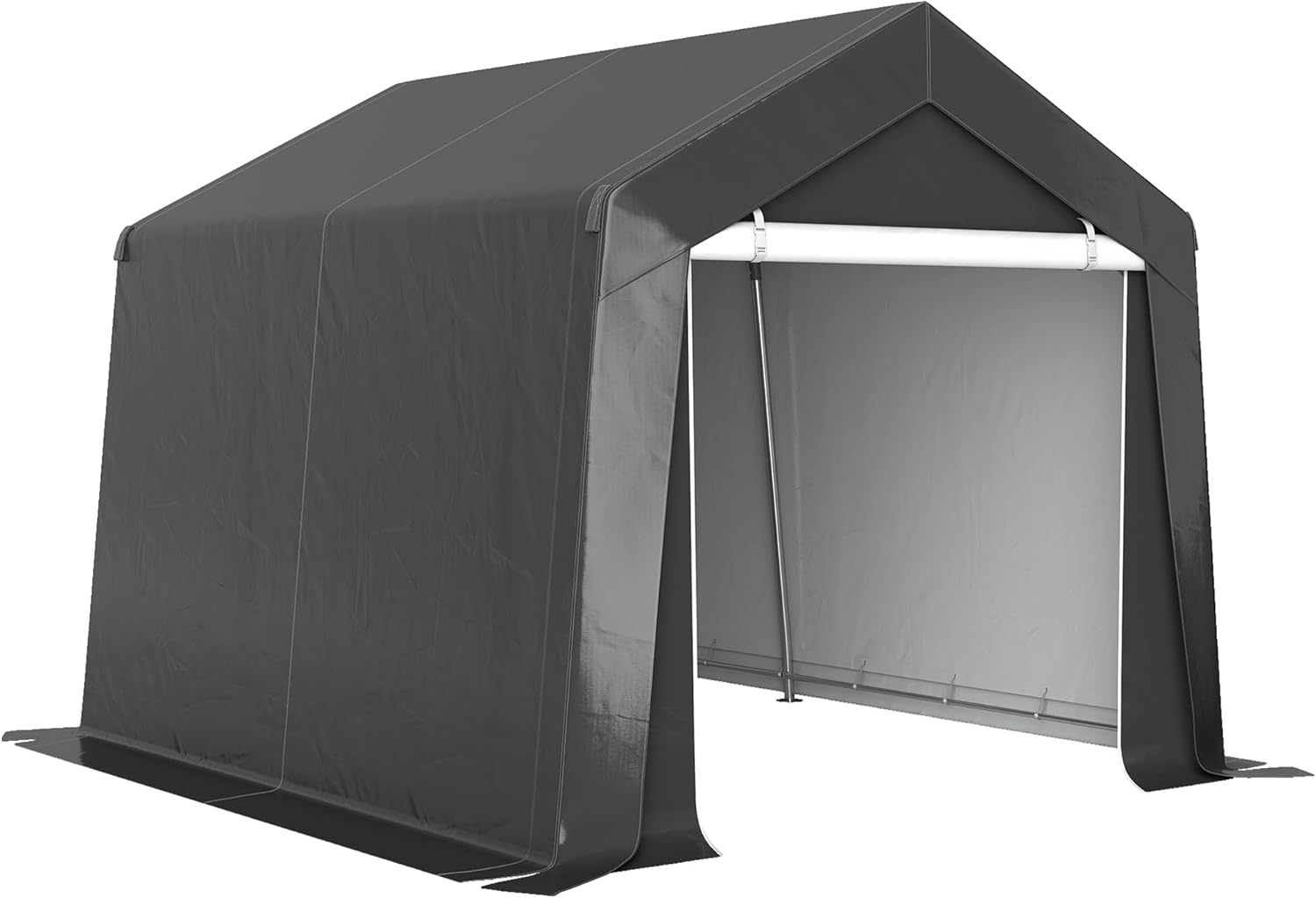 Outsunny Abri de Jardin, Tente de Stockage, 3 x 3 m, bâche PE 200 g/m² imperméable et Anti-UV, Cadre en Acier galvanisé