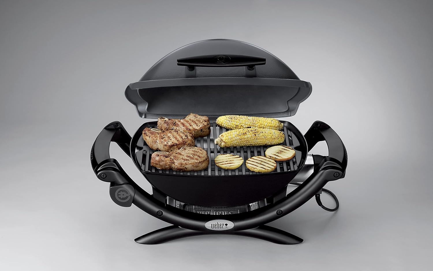 Weber - Q Barbecue Kettle - 1400 - noir/gris, rectangulaire, aluminium