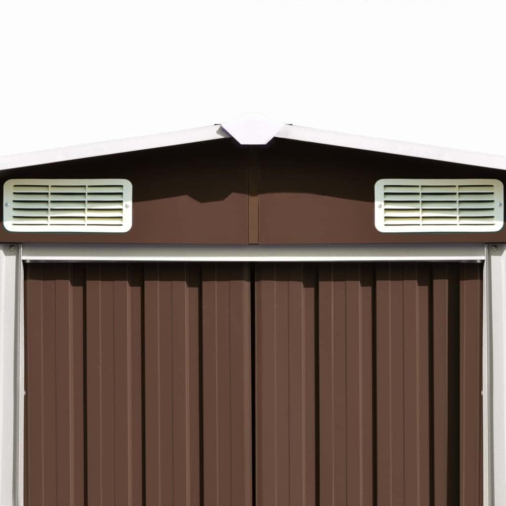 Générique Abri de Jardin 257x580x181 cm Métal Marron,Maison & Jardin, Pelouses & Jardins, Vie en extérieur, Structures extérieures, Cabanes & abris de Jardin, Brun (Poids 122.05KG)