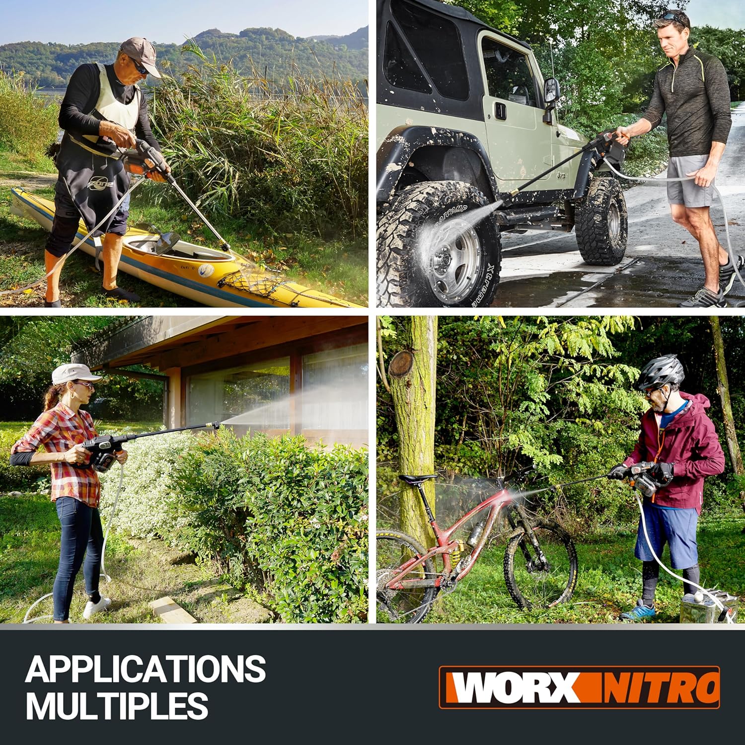WORX - Hydroshot série 20V - sans fil, brushless, 4Ah, mobile WG633E