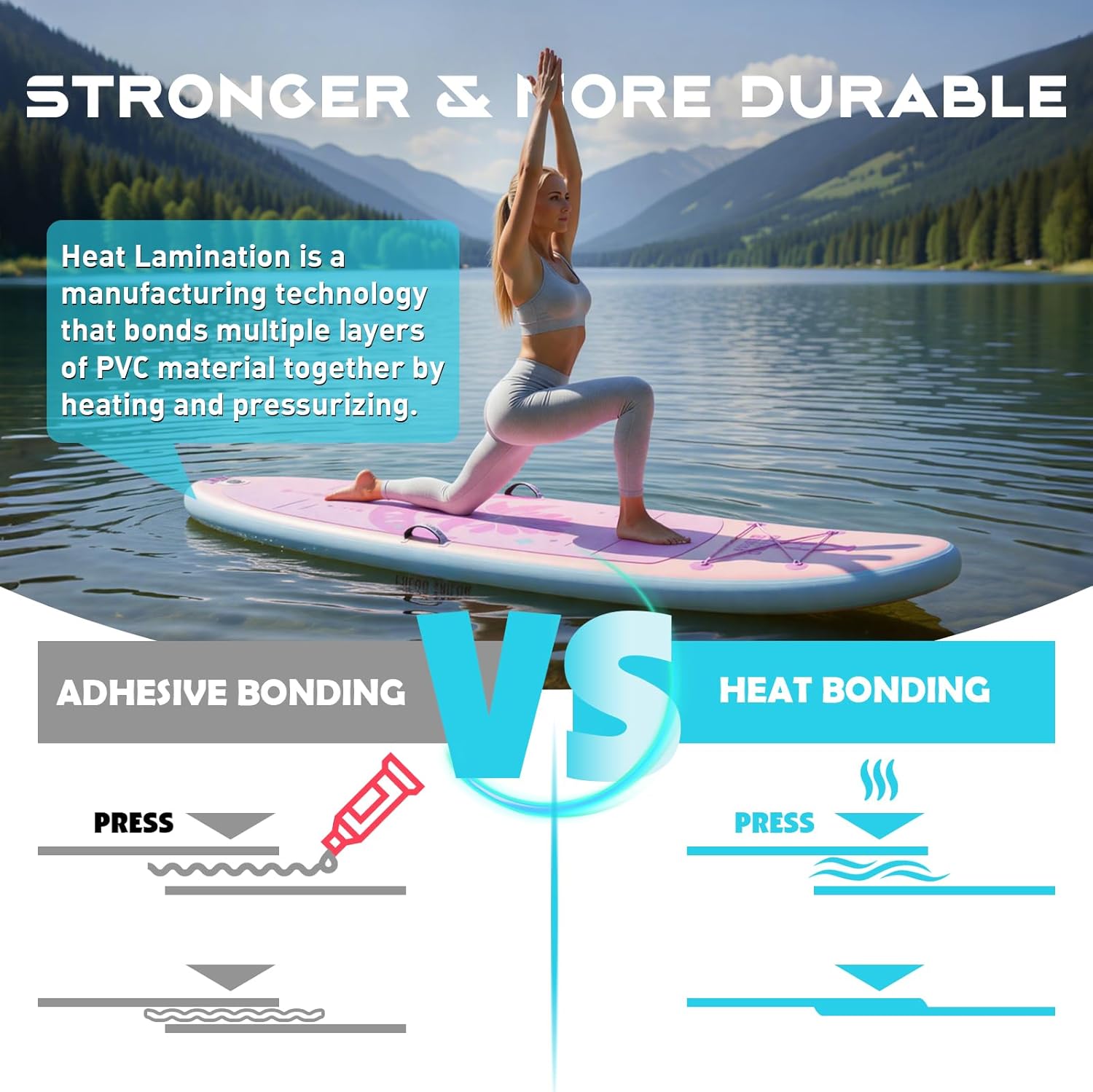 Tuxedo Sailor - Paddle Gonflable Adulte - planche SUP - accessoires complets - dimensions standards